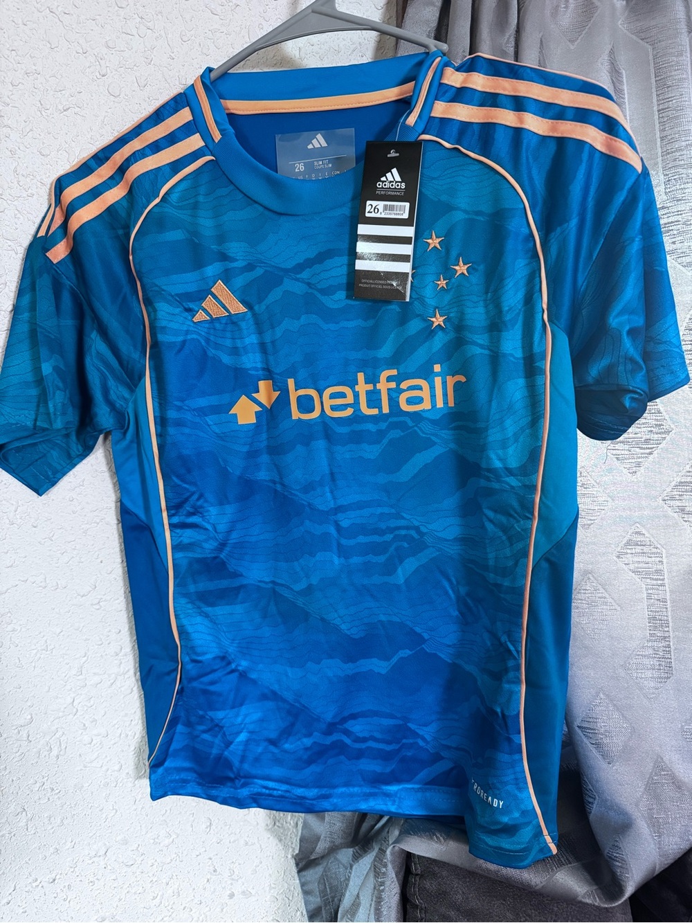 adidas Kids Blue and Gold Soccer Jersey